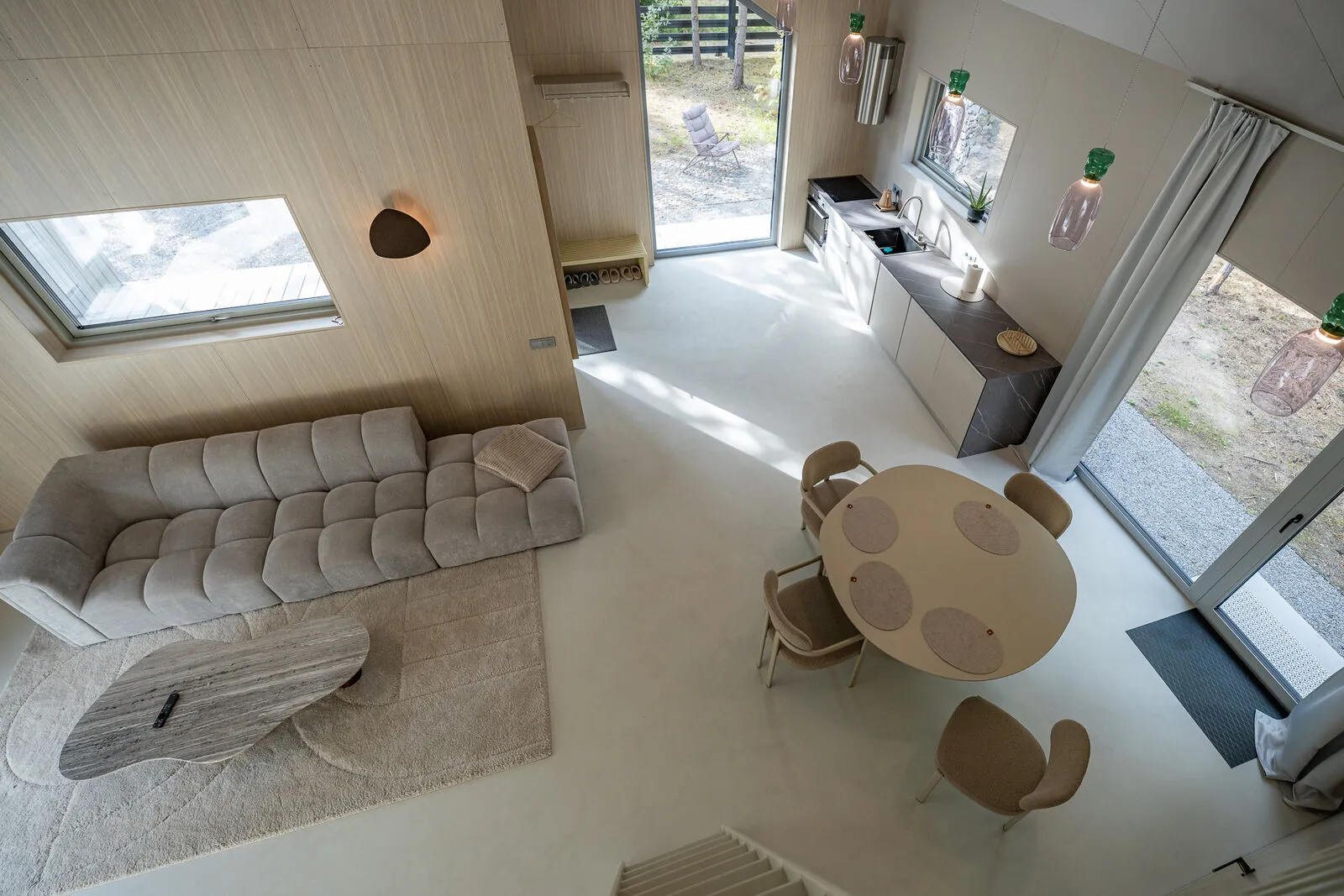 Skats no bēniņiem — Kaia House, Ventspils